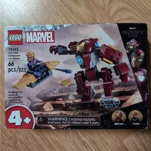 Lego Marvel Iron Man Hulkbuster vs Thanos Toy - Red, Gold, Purple, Blue